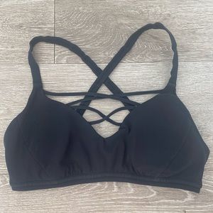 Size 4 Black Lululemon Bra